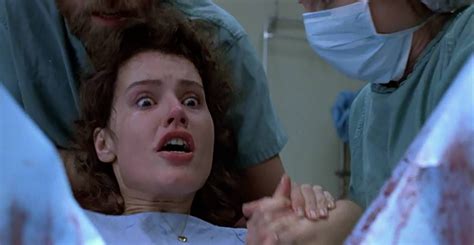 Geena Davis in "The Fly" (David Cronenberg, 1986)