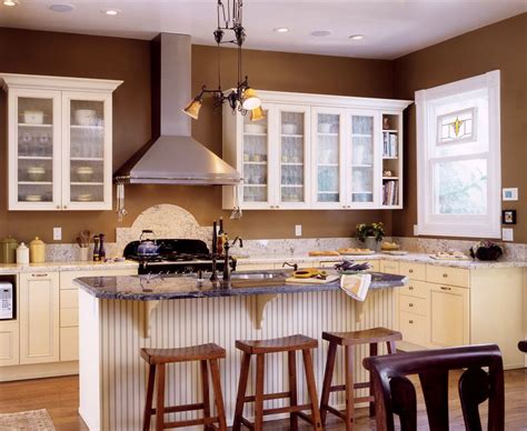 Brown walls/beige cabinets for the win! | Best kitchen colors, Paint ...