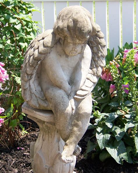 Concrete angel! | Angel, Outdoor decor, Concrete