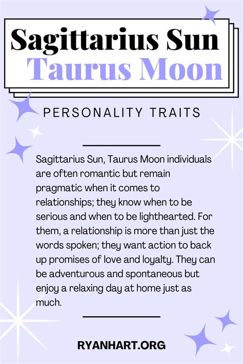 Sagittarius Sun Taurus Moon Personality Traits | Ryan Hart