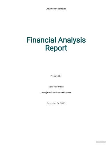 FREE 10+ Financial Analysis Report Samples [ Performance, Ratio, Project ]