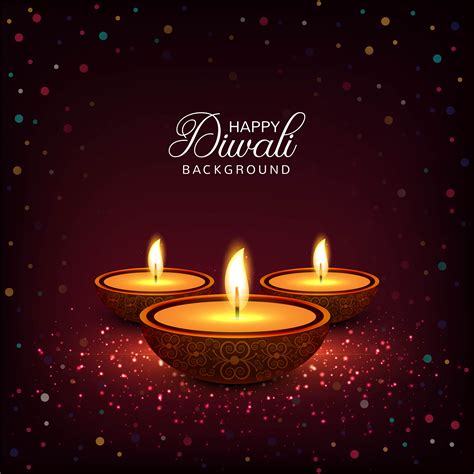 Happy diwali diya oil lamp festival colorful card background 249698 ...