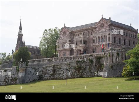 Palace of Sobrellano in Comillas Stock Photo - Alamy