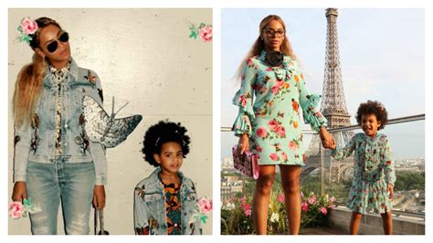 Beyoncé And Blue Ivy's Matching Fashion Is Adorable