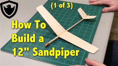 How to Build a Balsa Glider - 12" Sandpiper - Part 1 - YouTube