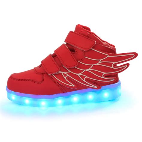 Aliexpress.com : Buy KRIATIV Children lighted Shoes with wing Colorful ...