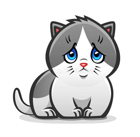 Sad Kitten Stock Vector - Image: 41618176