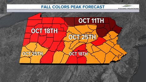 Fall colors map in Pa. | Here's where to see the best colors as the leaves change | fox43.com