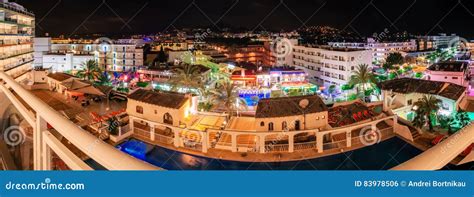 View from Window of Santa Ponsa Resort at Night Editorial Photo - Image of mallorca, beach: 83978506