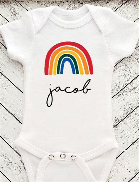 Personalized Rainbow Baby Onesie Rainbow Baby Gift Rainbow | Etsy