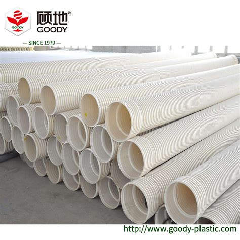 PVC Drain Pipe PVC-U UPVC Pipe Double Wall Corrugated Plastic Pipe Price - China Pipe and PVC ...