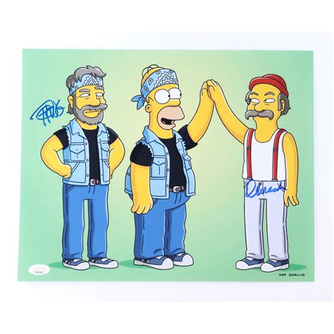 Tommy Chong & Cheech Marin Signed "The Simpsons" 11x14 Photo (JSA) | Pristine Auction