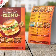 Restaurant Food Menu Tent Card Layout PSD – PSDFreebies.com