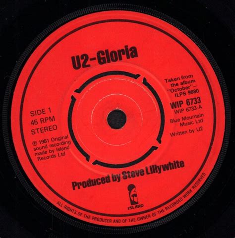 U2 Gloria Vinyl Records and CDs For Sale | MusicStack