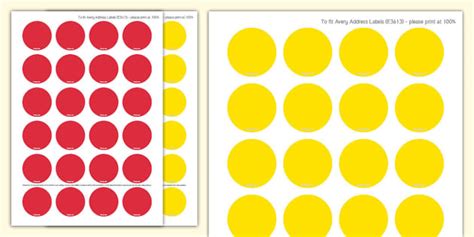 👉 Red and Yellow Counters (teacher made) - Twinkl