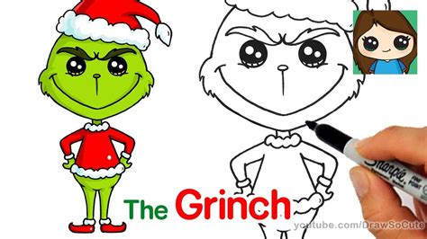 How to Draw The Grinch Easy - YouTube