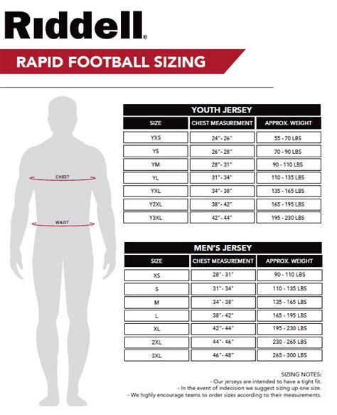 Nfl Football Jersey Size Chart | research.engr.tu.ac.th