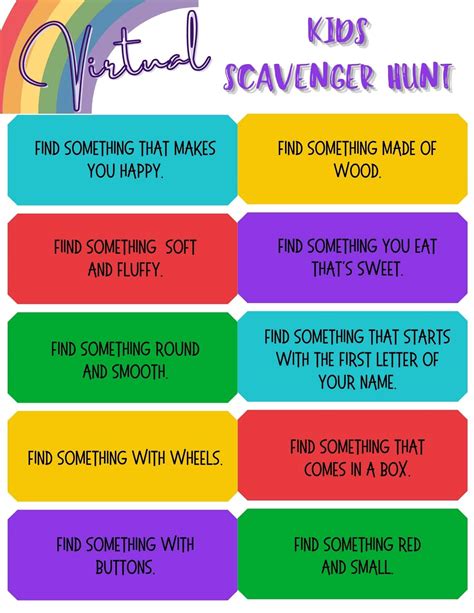 Free Virtual Scavenger Hunt For Kids - Full Heart Mommy