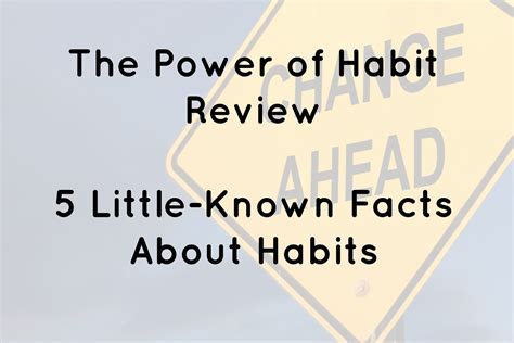 The Power of Habit Review