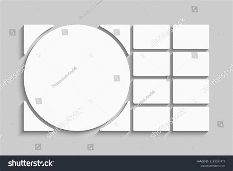 Template Collage Nine Frames Photos Pictures Stock Vector (Royalty Free) 2112283775 | Shutterstock