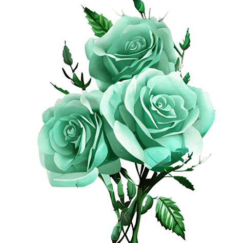 Beautiful Mint Green Rose Bouquet · Creative Fabrica