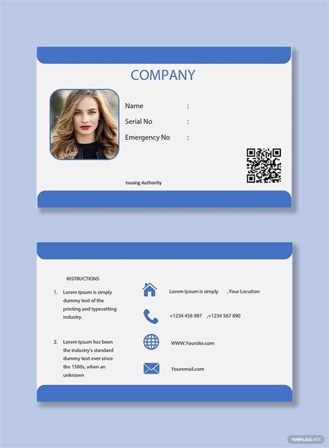 Company ID Card Templates in Word - FREE Download | Template.net