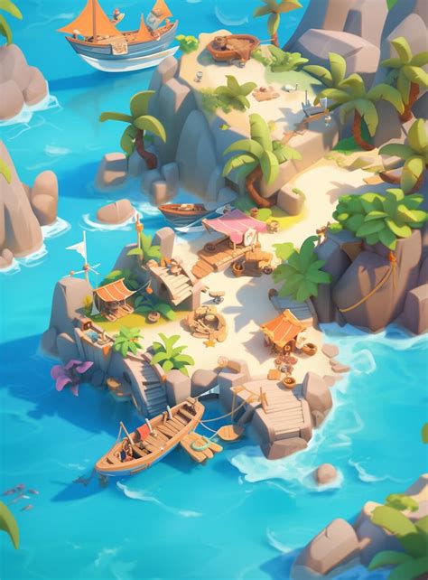 ArtStation - Tropical island | Game concept art, Environment concept ...