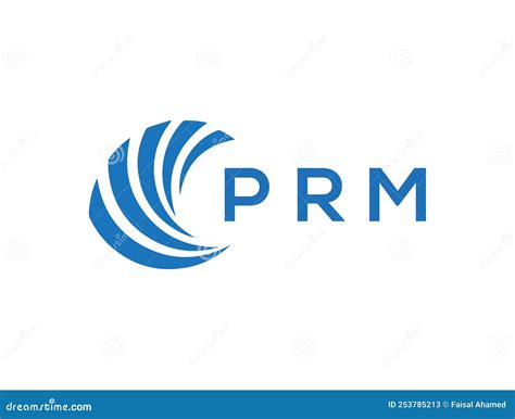 PRM Letter Logo Design on White Background. PRM Creative Circle Letter ...