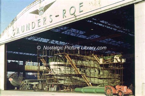 Saunders Roe . With Princess Flying boat - The Nostalgic Picture Library