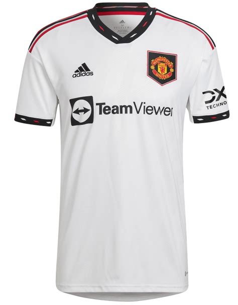 Manchester United debut new white away kit with red & black Adidas ...