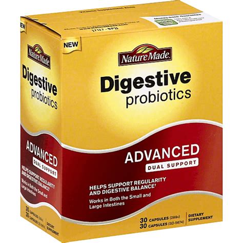 Nature Made Digestive Probiotics Advanced Dual Action Capsules - 60 CT | Vitamins & Supplements ...