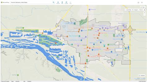 Fremont, Nebraska Map