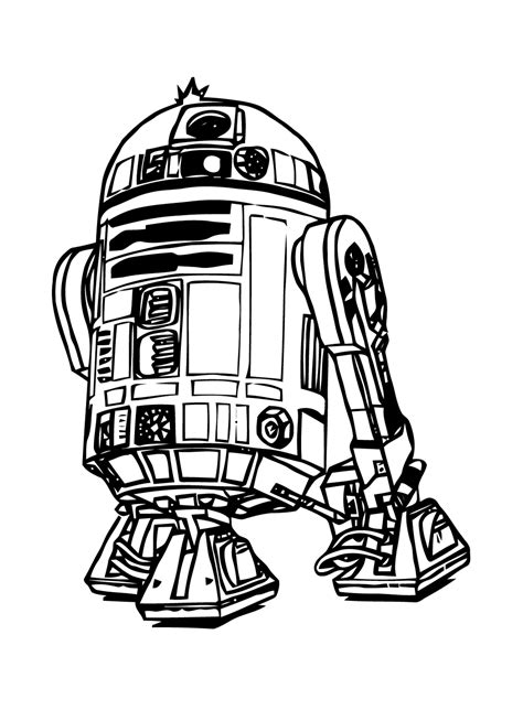 R2D -2 - Star Wars Kids Coloring Pages