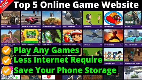 Top 5 Free Online Game Website | Play Any Games You Want In Mobile And ...