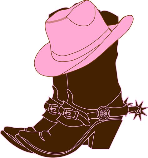 Boots Hat Cowgirl · Free vector graphic on Pixabay