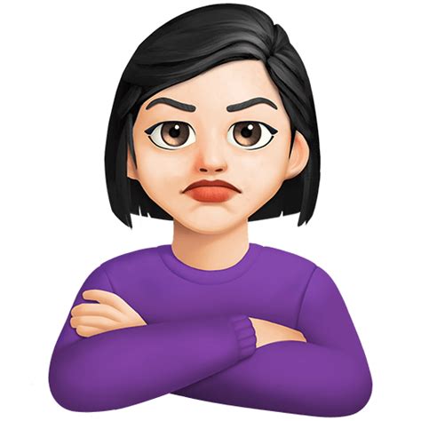 🙎🏻‍♀️ Woman Pouting: Light Skin Tone on Twitter Emoji Stickers 13.1