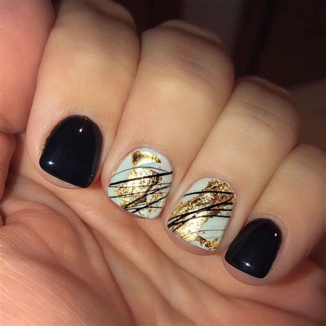 Spider gel gold foil gel manicure #nailart #gelnail #goldfoil Foil Nail Art, Foil Nails, Fancy ...