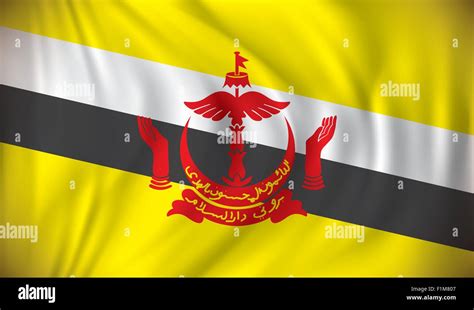 Flag of Brunei - vector illustration Stock Vector Image & Art - Alamy