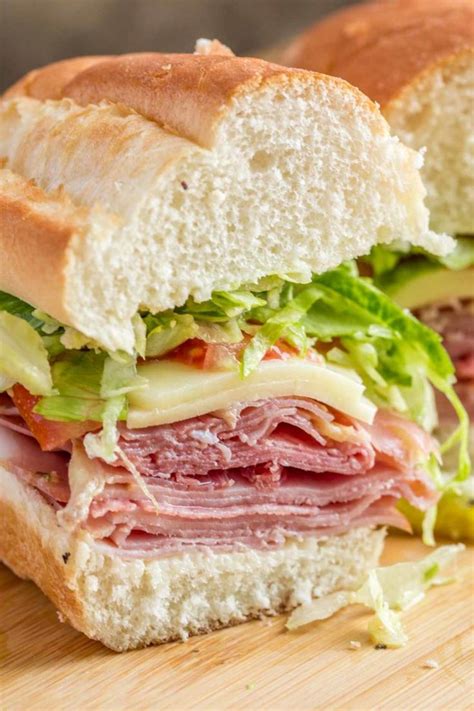 A delicious and EASY homemade Italian sub sandwich recipe loaded with ...