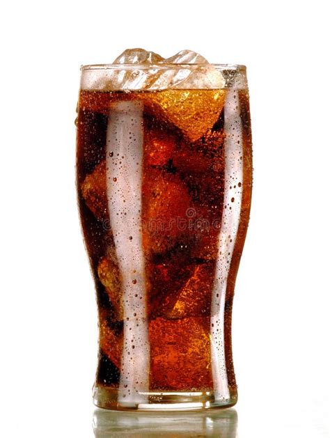 Glass Filled with Coca with Ice Cubes Stock Image - Image of coke, quencher: 114117773