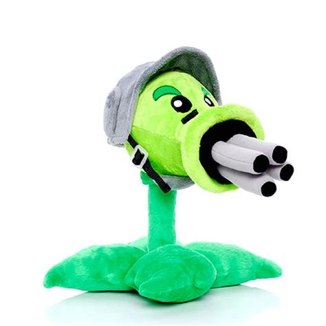 30cm Plants vs Zombies PVZ Gatling Peashooter Plush Toys Doll Soft Stuffed Toys Game Figure ...