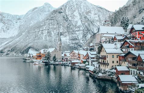 This Snow Laden Alpine Village Is Like a Christmas Card Come to Life | Europe winter, Hallstatt ...