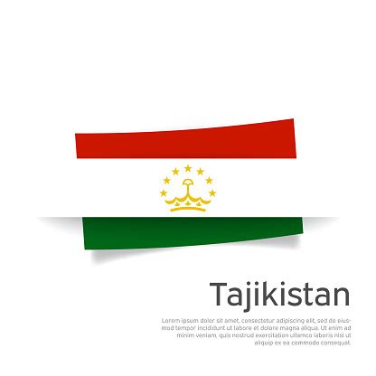 Tajikistan Flag In Paper Cut Style Creative Background In Tajik Flag ...