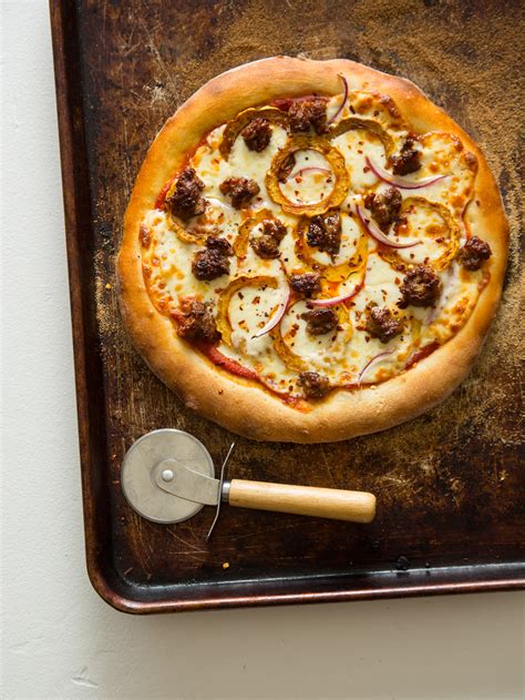 Roasted Delicata and Spicy Italian Sausage Pizza | Spoon Fork Bacon