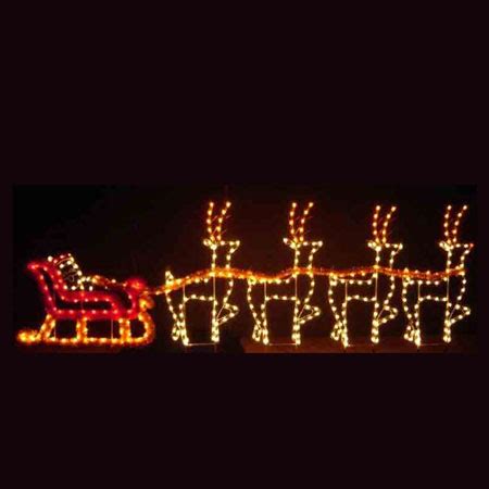 Holiday Dreams Santa Sleigh LED Light Display - 30'