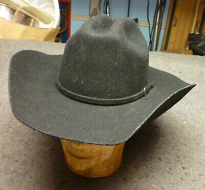 Twister DALLAS Sz 7 Black 100% Select Wool Felt Cowboy Hat Western ...