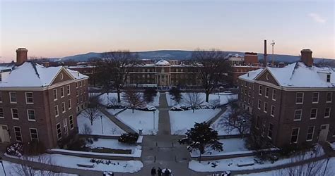 DOTD: Check Out This Aerial View Of A Snowy Penn State Campus | Aerial ...