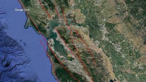 MAP: Significant San Francisco Bay Area fault lines and strong ...