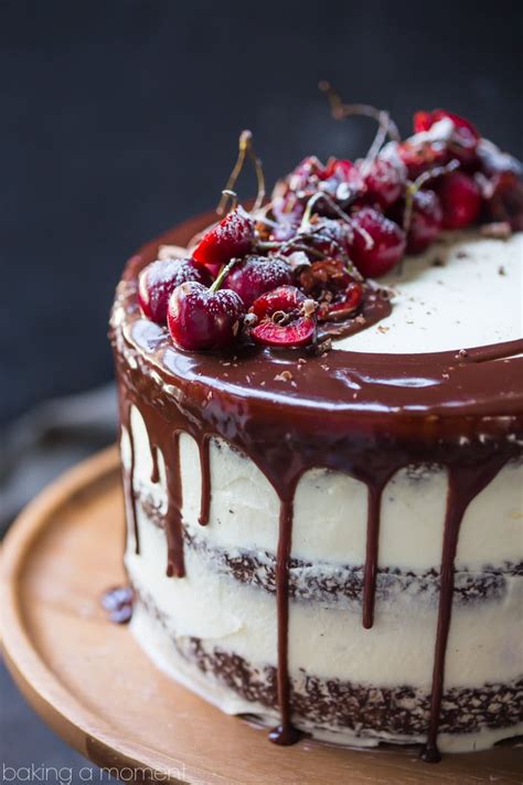 Black Forest Cake - chocolate, cherries, and whipped cream. So luscious!