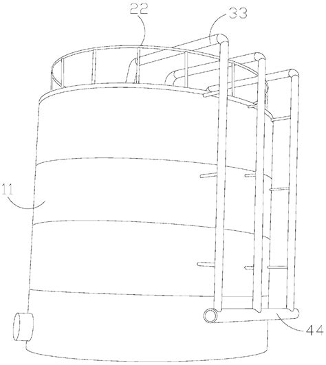 Semi-dry anaerobic fermentation and layered storage all-in-one machine ...